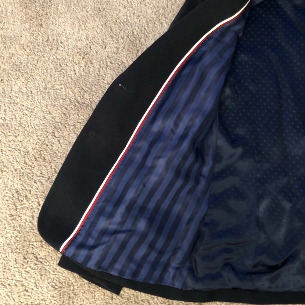 Tommy Hilfiger Italian Wool Black Blazer - Picture 3 of 6
